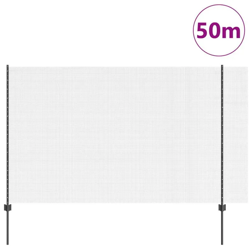 Suvirintas vielos tvora su stulpeliu 50 x 1,5 m (P x A)