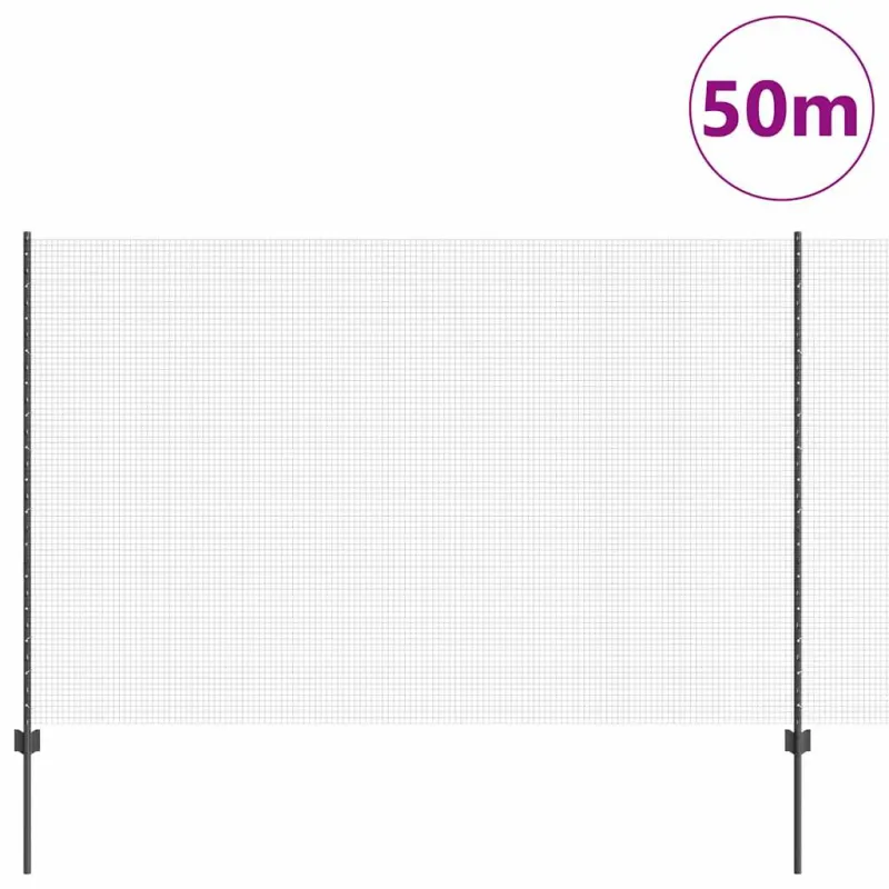Suvirintas vielos tvora su stulpeliu 50 x 1,5 m (P x A)