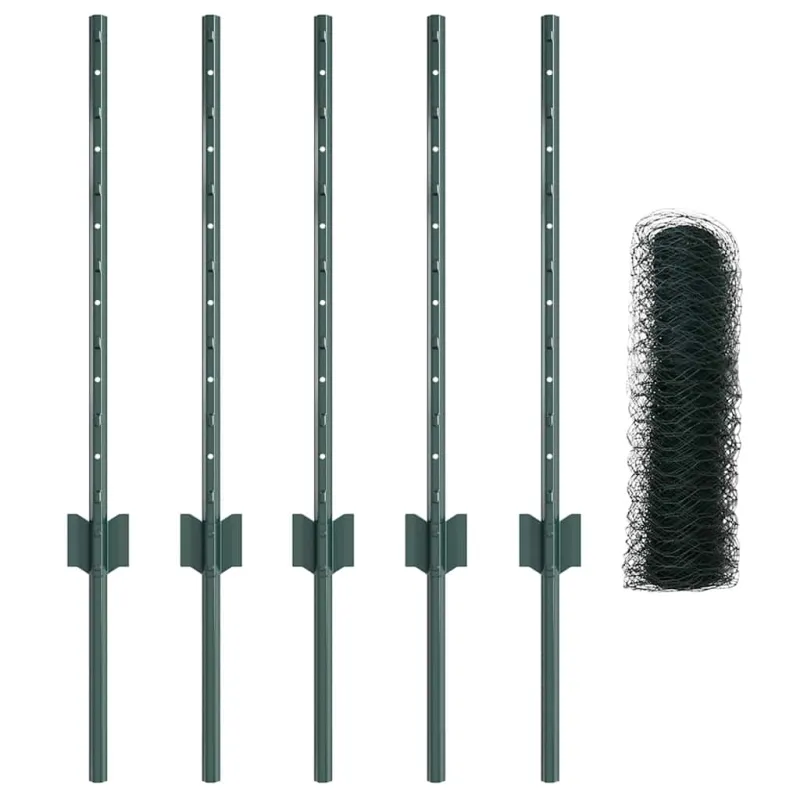 Suvirinto vielos tvoros 10 x 0,5 m (P x A) PVC dengtas plienas