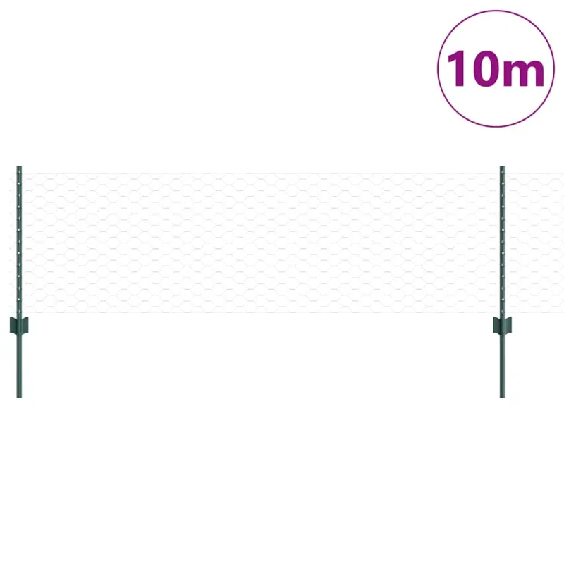 Suvirinto vielos tvoros 10 x 0,6 m (P x A) PVC dengtas plienas