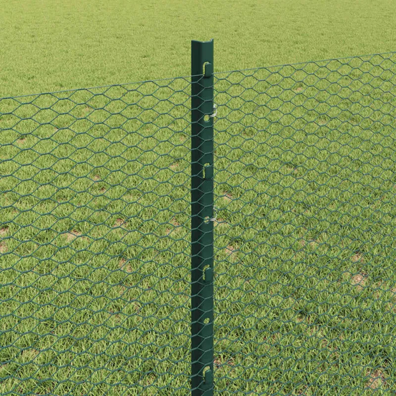 Suvirinto vielos tvoros 10 x 0,8 m (P x A) PVC dengtas plienas