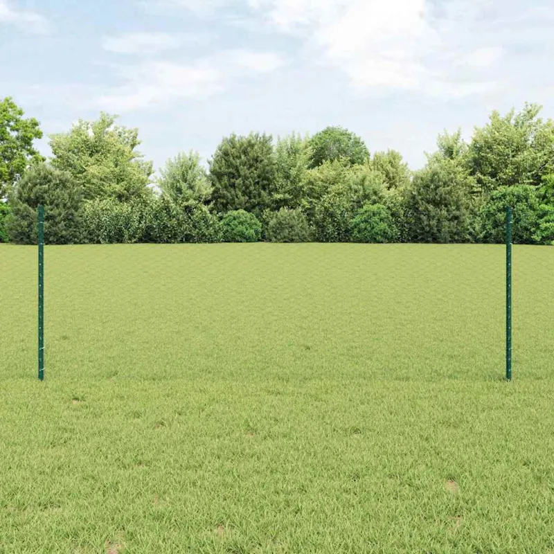 Suvirinto vielos tvoros 10 x 0,8 m (P x A) PVC dengtas plienas