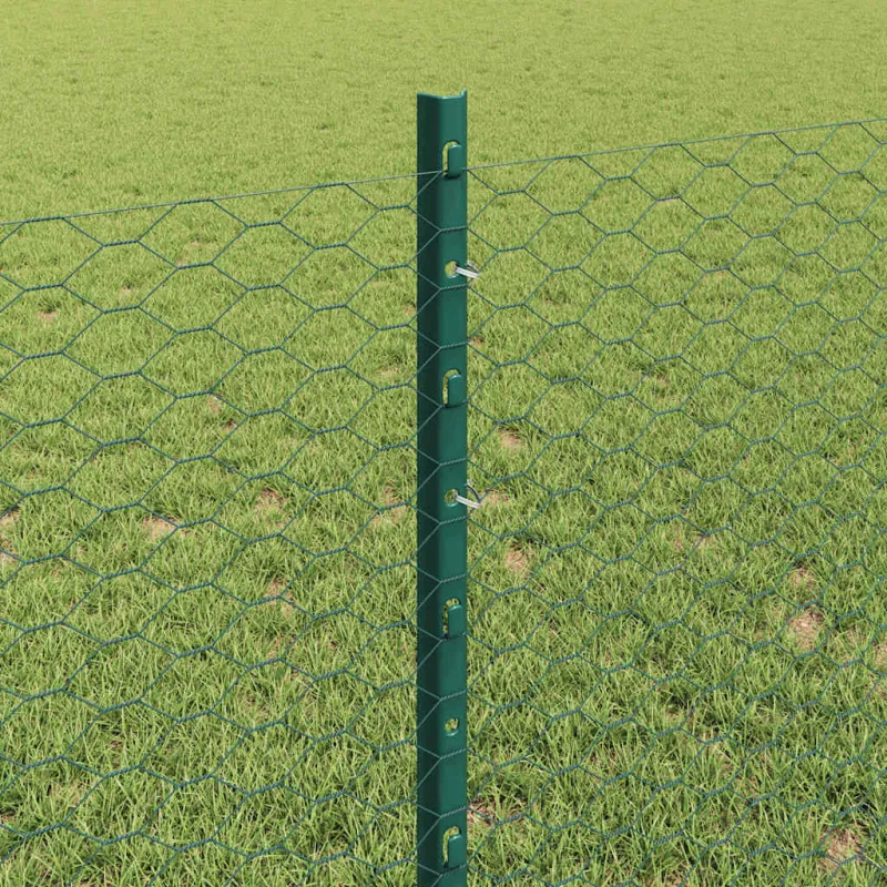 Suvirinto vielos tvoros 10 x 0,8 m (P x A) PVC dengtas plienas