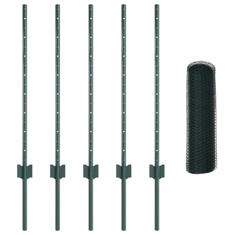 Suvirinto vielos tvoros 10 x 0,8 m (P x A) PVC dengtas plienas
