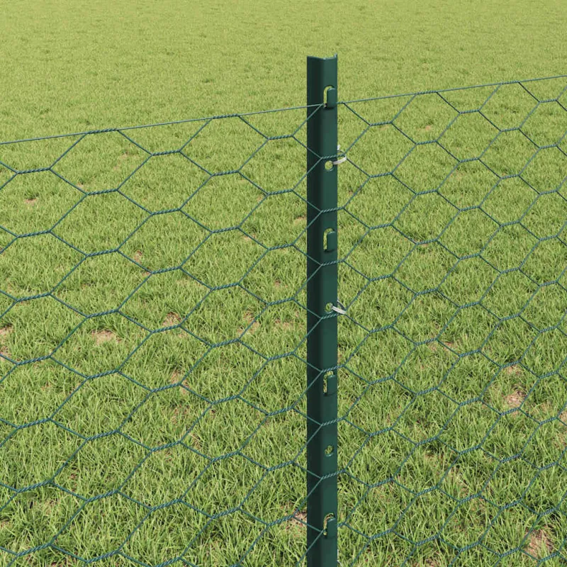 Suvirinto vielos tvoros 10 x 0,8 m (P x A) PVC dengtas plienas