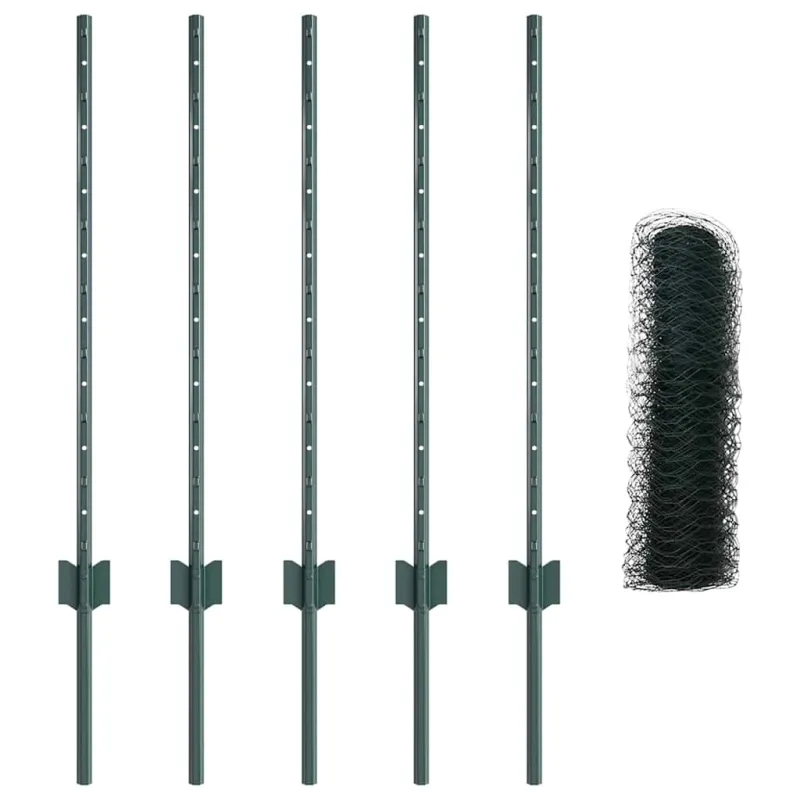Suvirinto vielos tvoros 10 x 0,8 m (P x A) PVC dengtas plienas