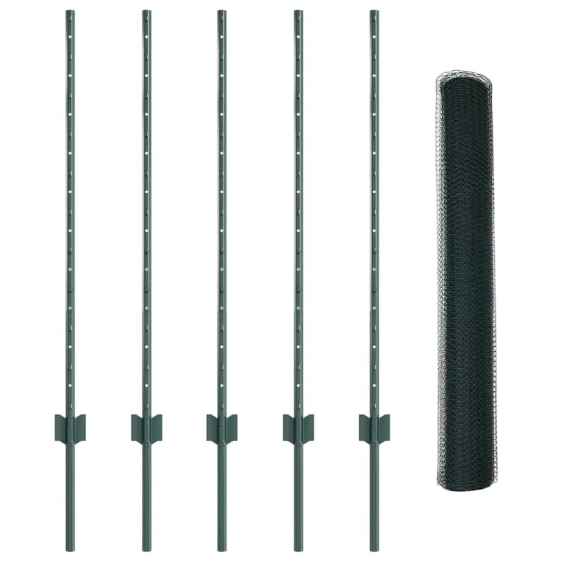 Suvirinto vielos tvoros 10 x 1 m (P x A) PVC dengtas plienas