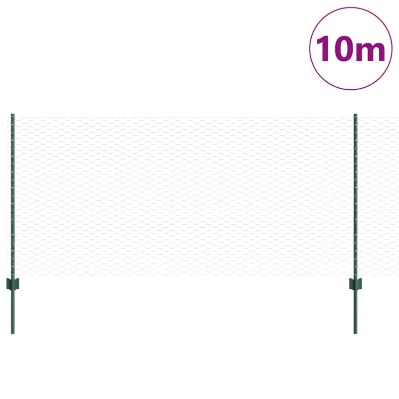 Suvirinto vielos tvoros 10 x 1 m (P x A) PVC dengtas plienas