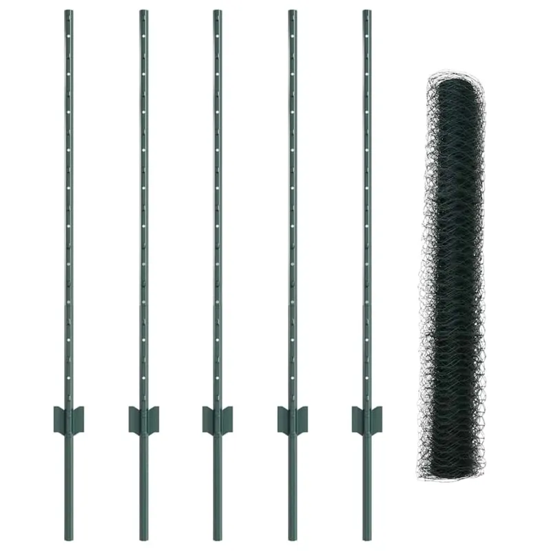 Suvirinto vielos tvoros 10 x 1 m (P x A) PVC dengtas plienas