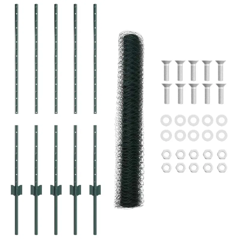 Suvirinto vielos tvoros 10 x 1 m (P x A) PVC dengtas plienas