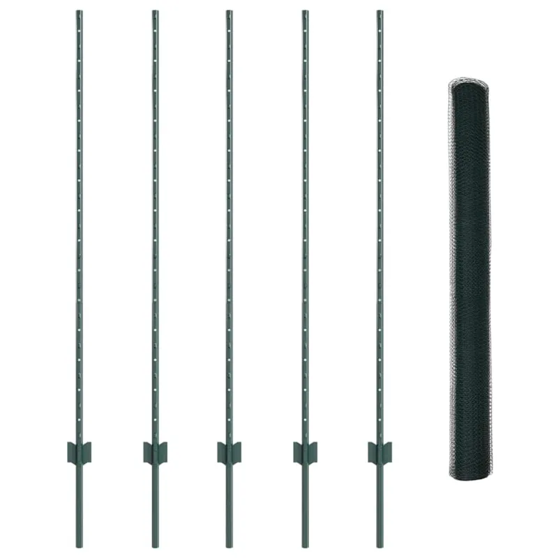 Suvirinto vielos tvoros 10 x 1,4 m (P x A) PVC dengtas plienas