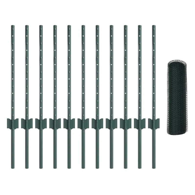 Suvirinto vielos tvoros 25 x 0,5 m (P x A) PVC dengtas plienas