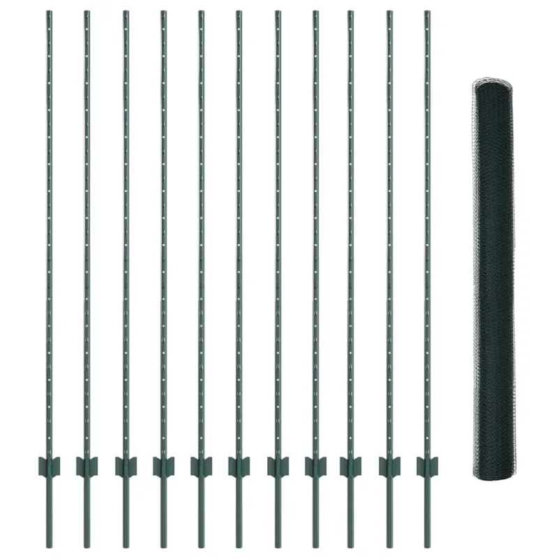 Suvirinto vielos tvoros 25 x 1,6 m (A x H) PVC dengtas plienas