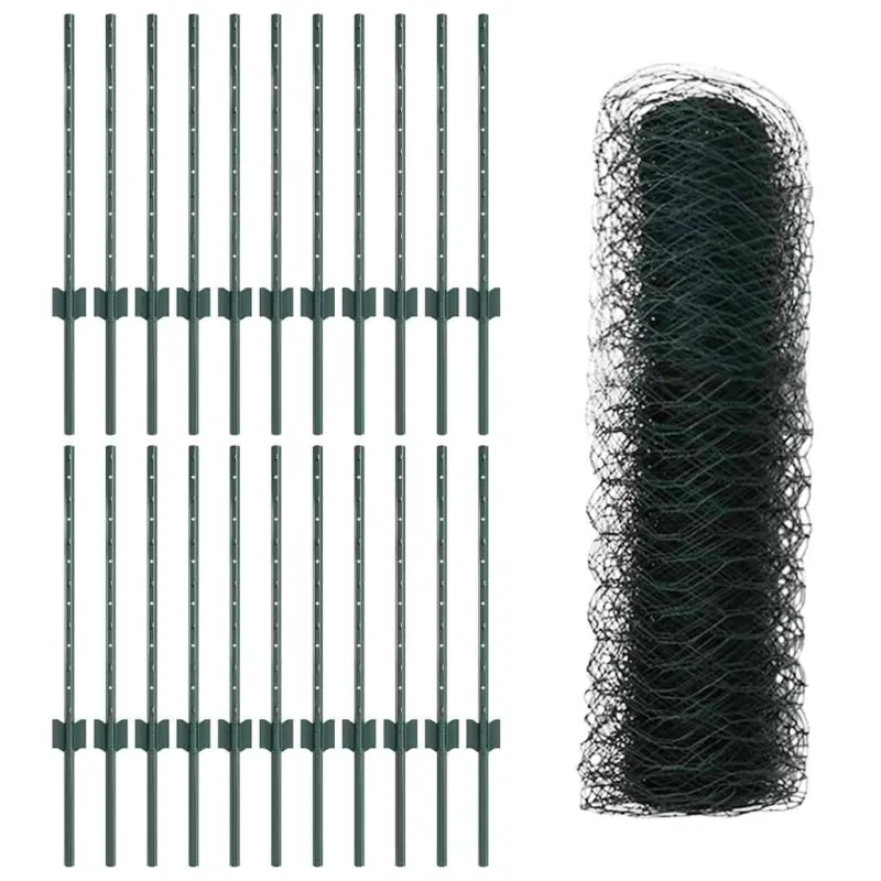 Suvirinto vielos tvoros 50 x 0,5 m (P x A) PVC dengtas plienas