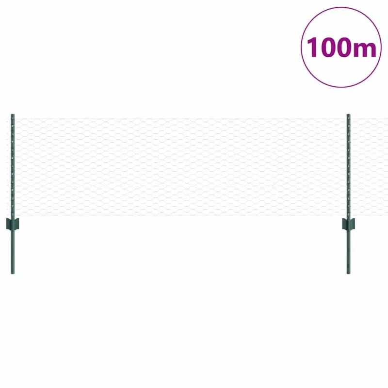 Suvirinto vielos tvoros 100 x 0,6 m (P x A) PVC dengtas plienas