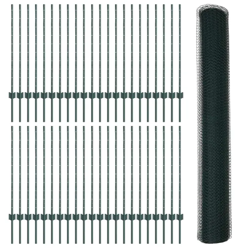 Suvirinto vielos tvoros 100 x 1 m (W x H) PVC dengtas plienas