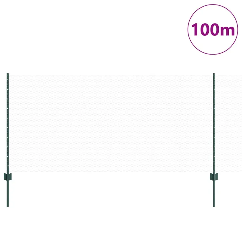 Suvirinto vielos tvoros 100 x 1 m (W x H) PVC dengtas plienas