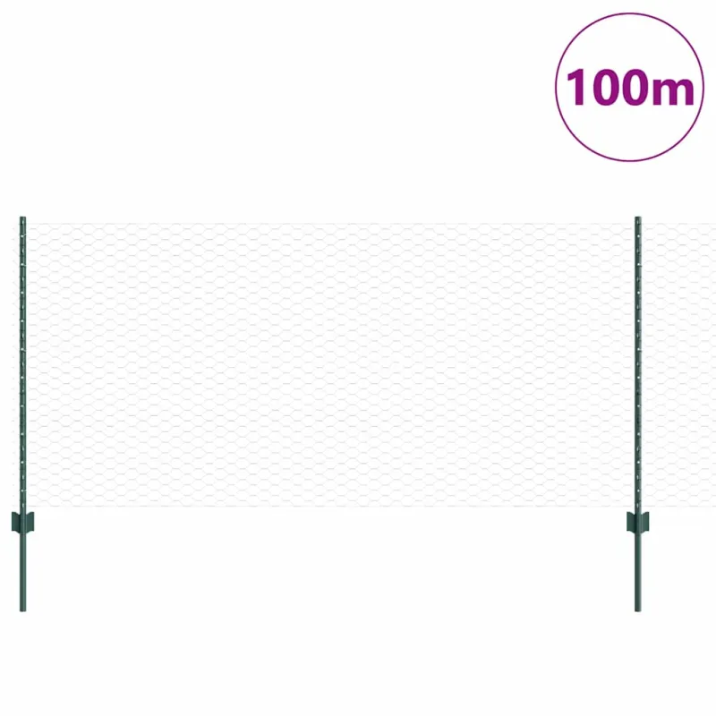 Suvirinto vielos tvoros 100 x 1 m (W x H) PVC dengtas plienas