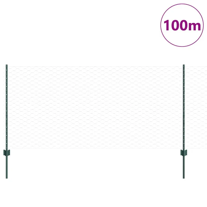Suvirinto vielos tvoros 100 x 1 m (W x H) PVC dengtas plienas