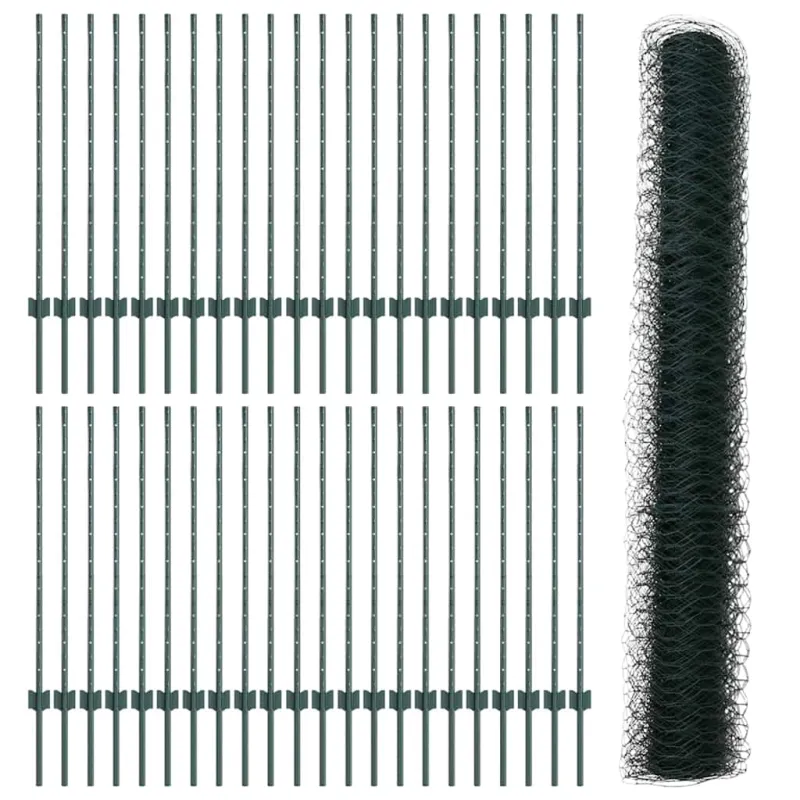Suvirinto vielos tvoros 100 x 1 m (W x H) PVC dengtas plienas