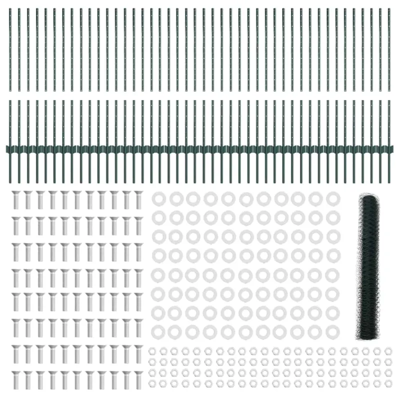 Suvirinto vielos tvoros 100 x 1 m (W x H) PVC dengtas plienas