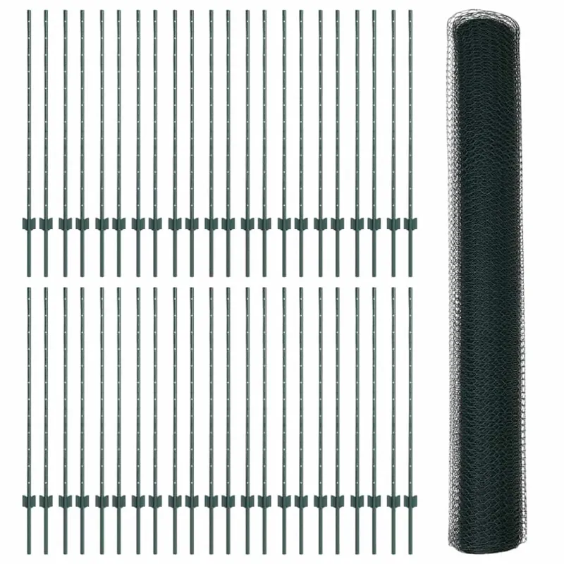 Suvirinto vielos tvoros 100 x 1,2 m (P x A) PVC dengtas plienas