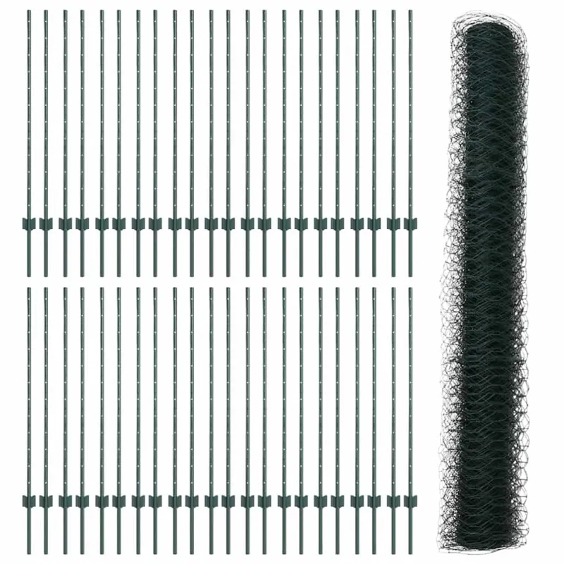 Suvirinto vielos tvoros 100 x 1,2 m (P x A) PVC dengtas plienas