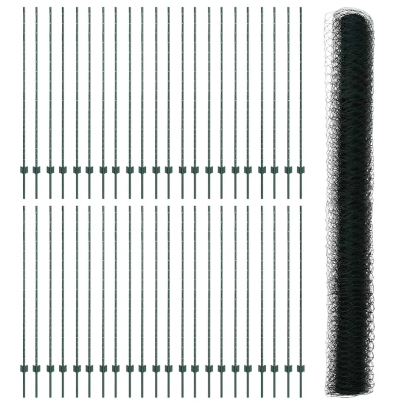 Suvirinto vielos tvoros 100 x 1,6 m (P x A) PVC dengtas plienas