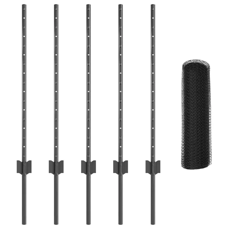 Suvirinto vielos tvoros 10 x 0,8 m (P x A) PVC dengtas plienas
