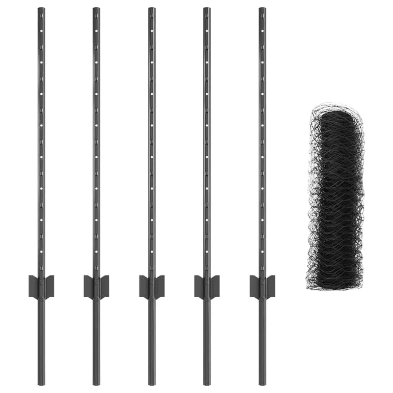 Suvirinto vielos tvoros 10 x 0,8 m (P x A) PVC dengtas plienas