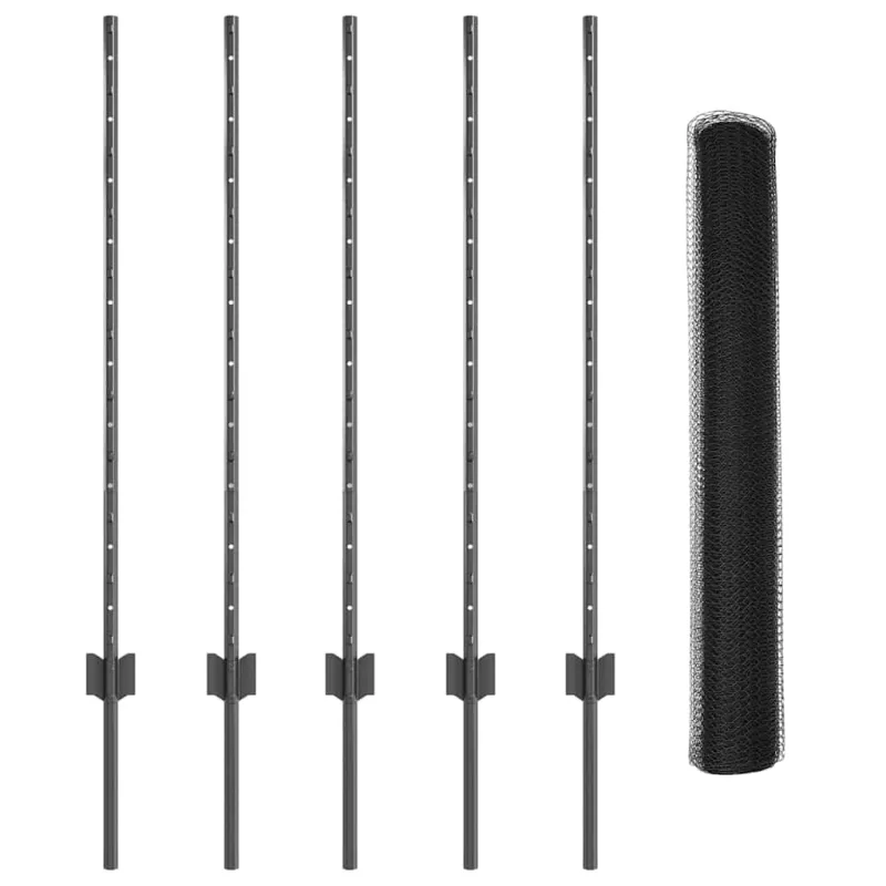 Suvirinto vielos tvoros 10 x 1 m (P x A) PVC dengtas plienas