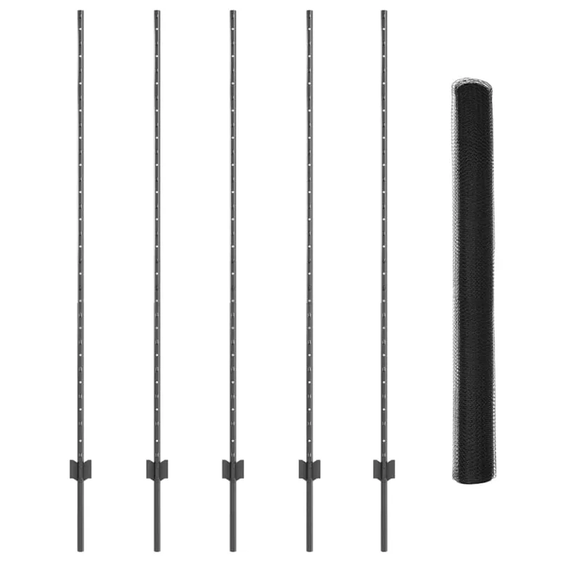 Suvirinto vielos tvoros 10 x 1,5 m (P x A) PVC dengtas plienas