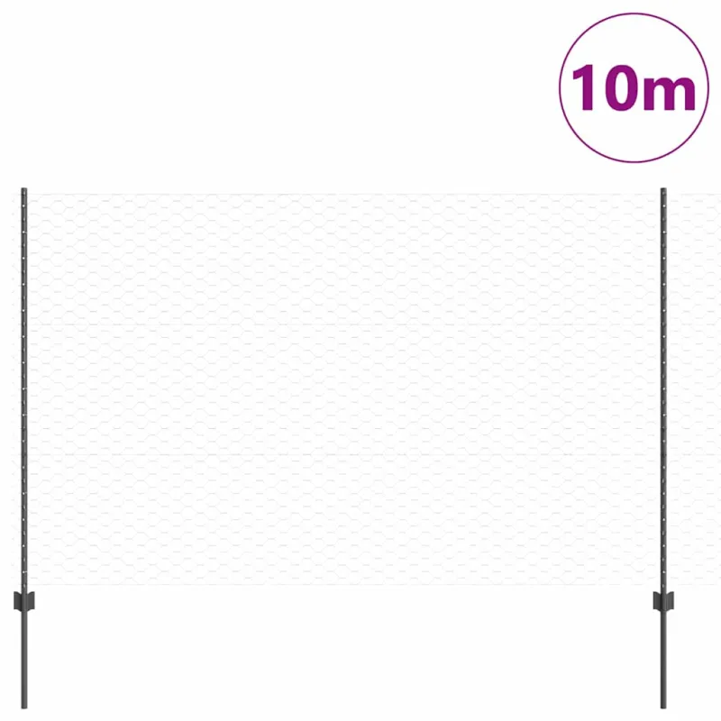 Suvirinto vielos tvoros 10 x 1,5 m (P x A) PVC dengtas plienas
