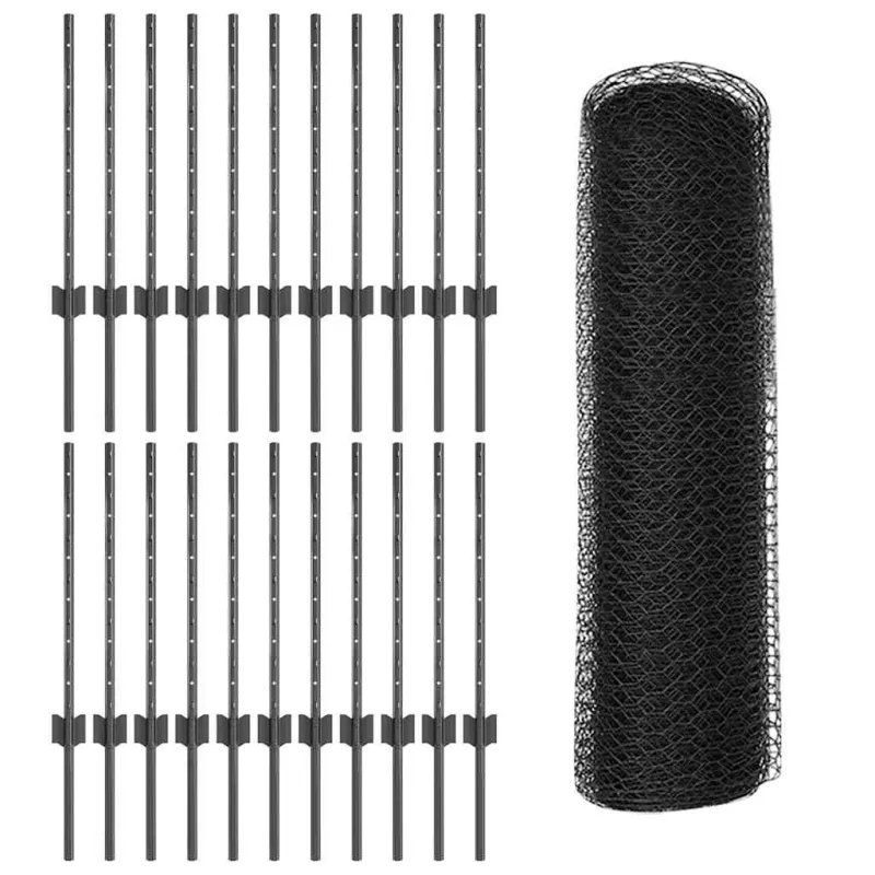 Suvirinto vielos tvoros 50 x 0,5 m (P x A) PVC dengtas plienas