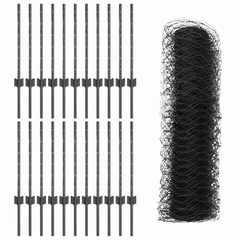 Suvirinto vielos tvoros 50 x 0,5 m (P x A) PVC dengtas plienas