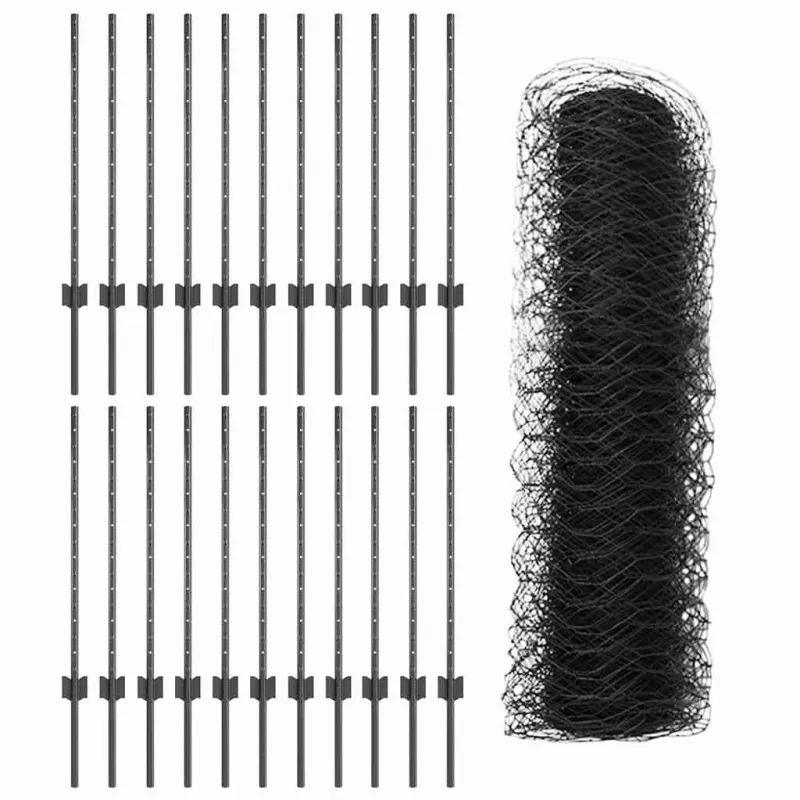 Suvirinto vielos tvoros 50 x 0,8 m (P x A) PVC dengtas plienas
