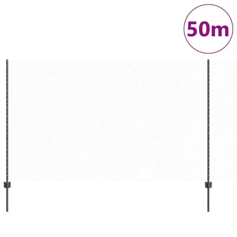 Suvirinto vielos tvoros 50 x 1,4 m (P x A) PVC dengtas plienas