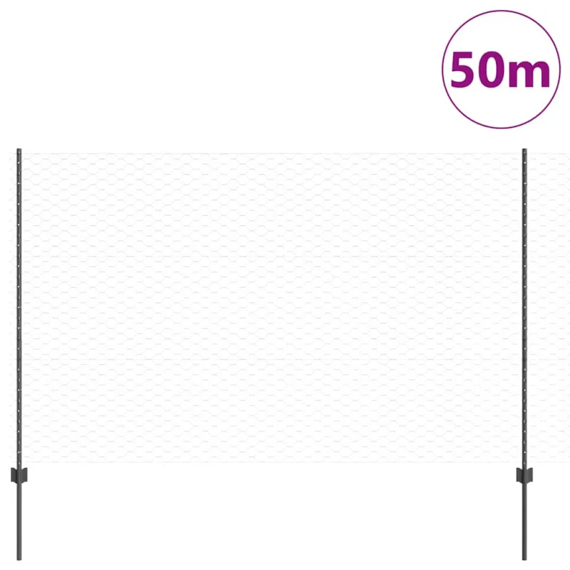 Suvirinto vielos tvoros 50 x 1,5 m (P x A) PVC dengtas plienas