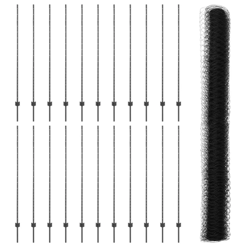 Suvirinto vielos tvoros 50 x 1,5 m (P x A) PVC dengtas plienas