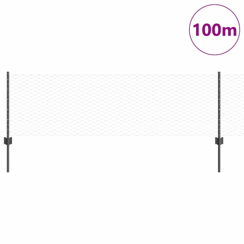 Suvirinto vielos tvoros 100 x 0,6 m (P x A) PVC dengtas plienas