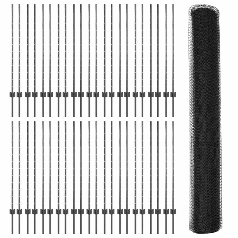 Suvirinto vielos tvoros 100 x 1,2 m (P x A) PVC dengtas plienas