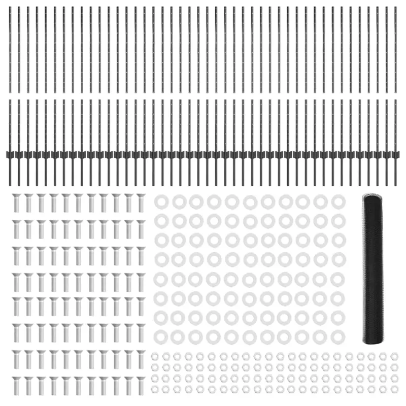 Suvirinto vielos tvoros 100 x 1,2 m (P x A) PVC dengtas plienas
