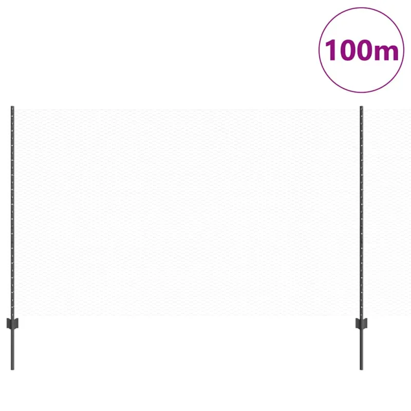 Suvirinto vielos tvoros 100 x 1,4 m (P x A) PVC dengtas plienas