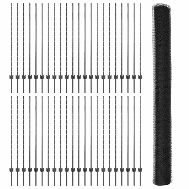 Suvirinto vielos tvoros 100 x 1,4 m (P x A) PVC dengtas plienas