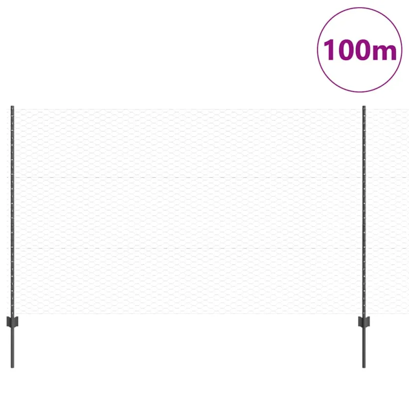 Suvirinto vielos tvoros 100 x 1,4 m (P x A) PVC dengtas plienas