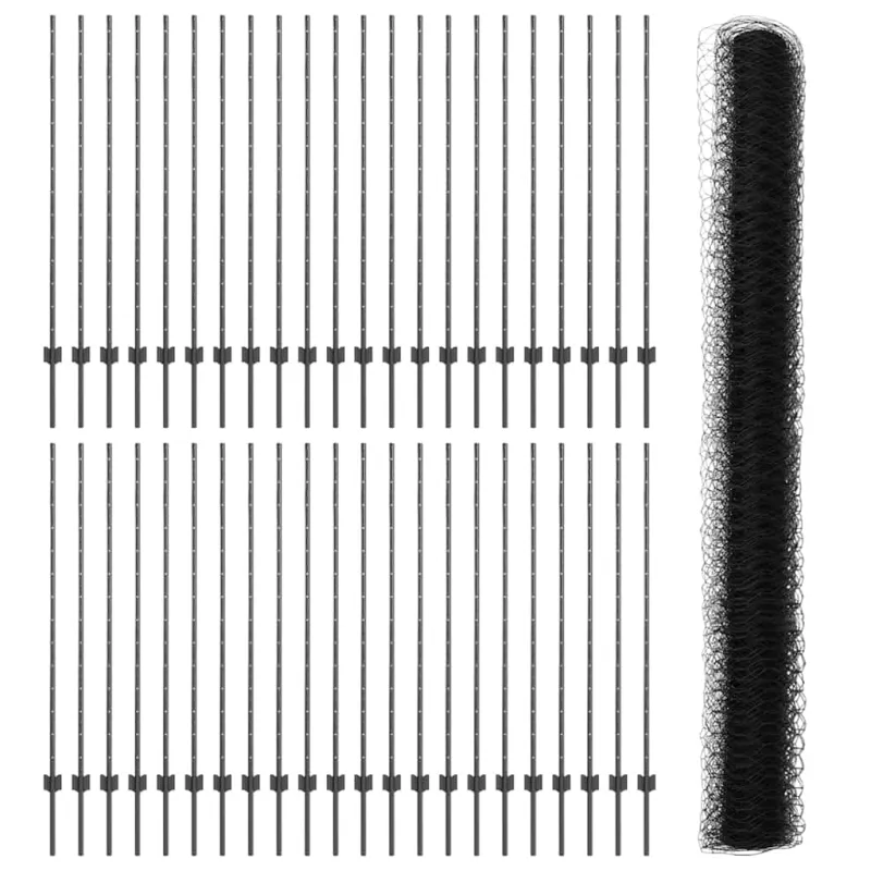 Suvirinto vielos tvoros 100 x 1,4 m (P x A) PVC dengtas plienas