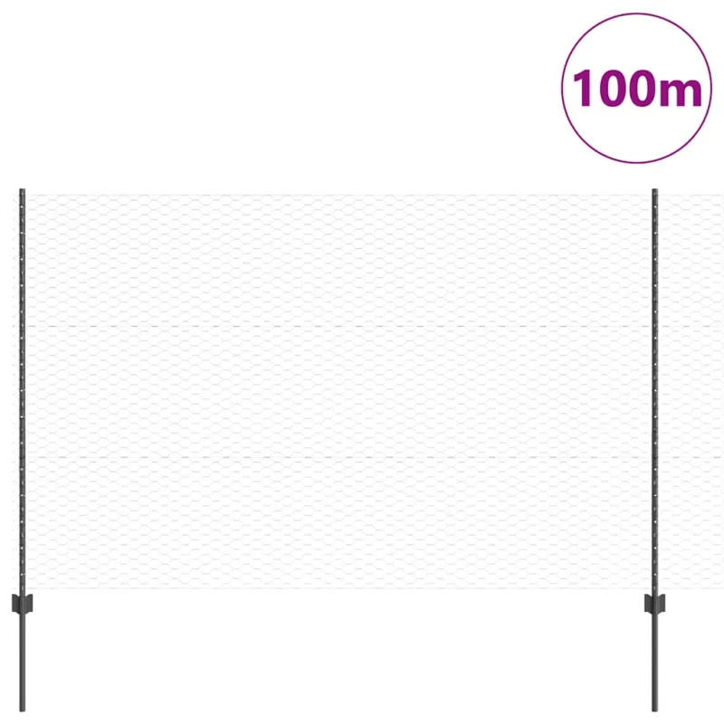 Suvirinto vielos tvoros 100 x 1,5 m (P x A) PVC dengtas plienas