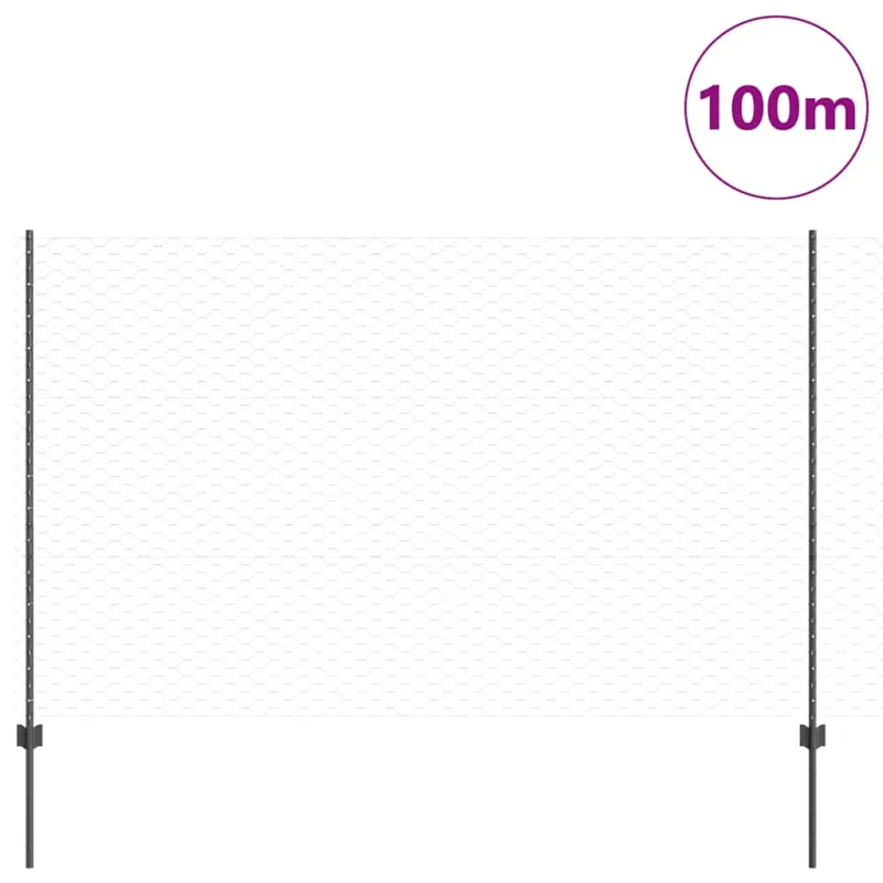 Suvirinto vielos tvoros 100 x 1,5 m (P x A) PVC dengtas plienas