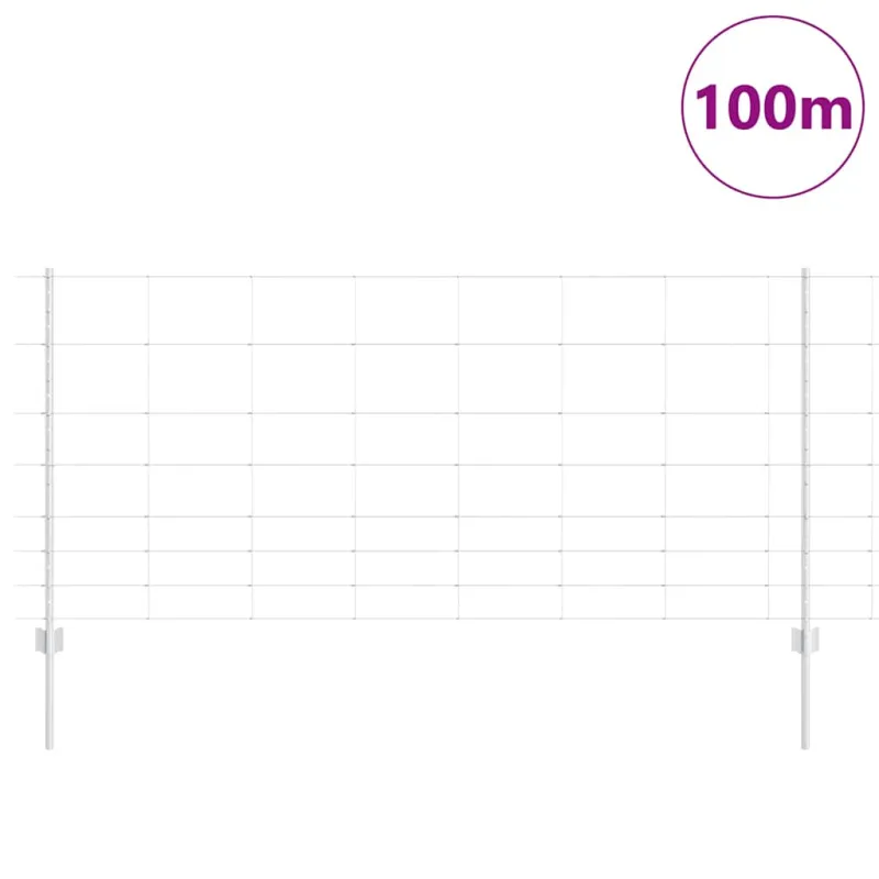 Vilkų tvora su stulpais 100 x 1 m (W x H)