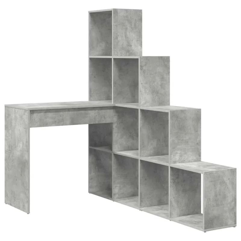 Kampinis rašomasis stalas Betono pilka 101,5 x 149,5 x 149,5 cm